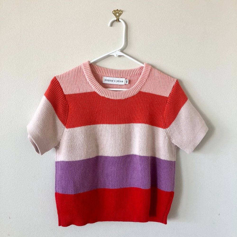 Poppy + Pima striped sweater